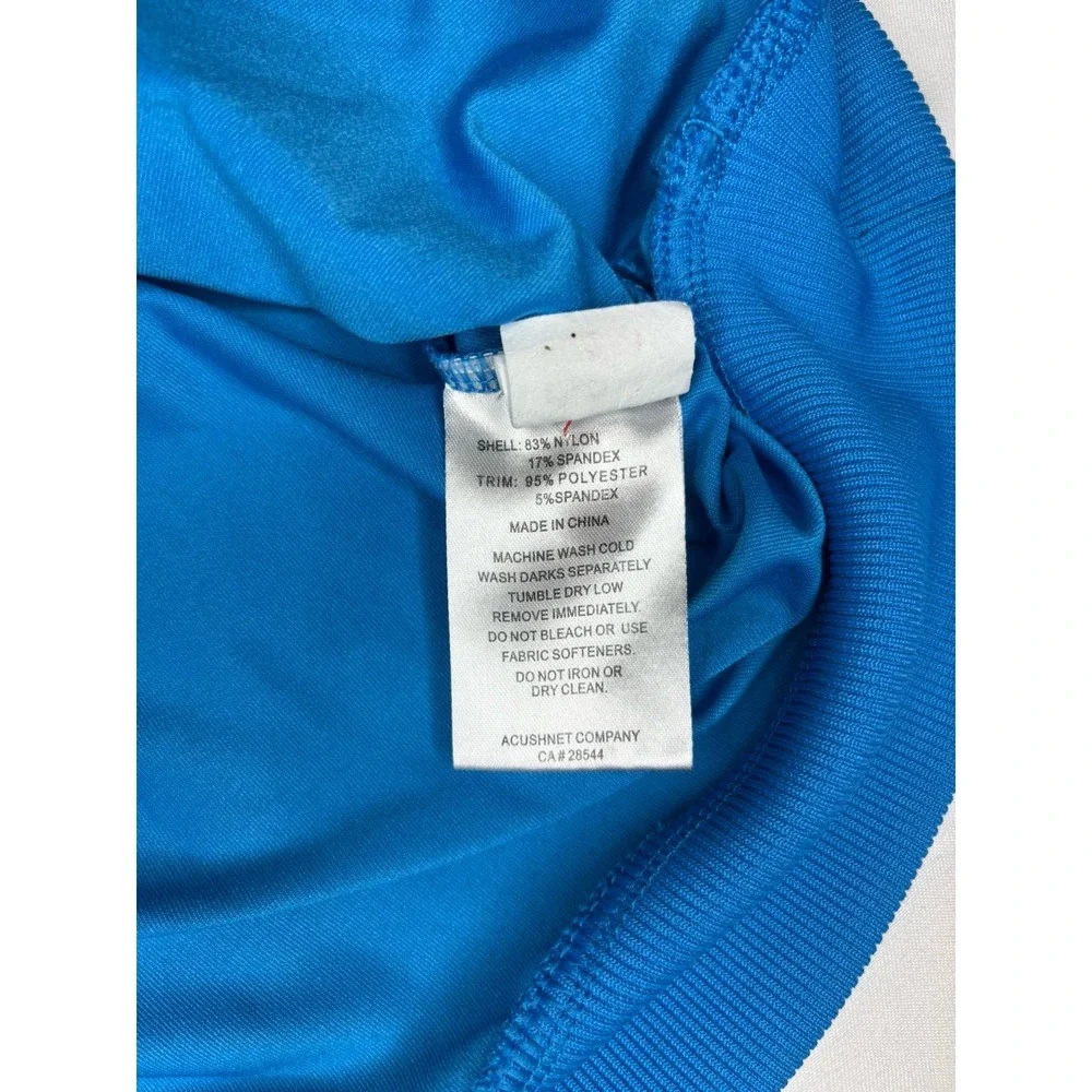 FootJoy Pullover Men's Size Large Blue 1/4 Zip Long Sleeve Nylon Stretch Golf‎